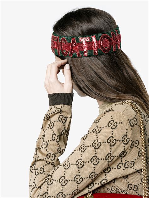 gucci padded headband